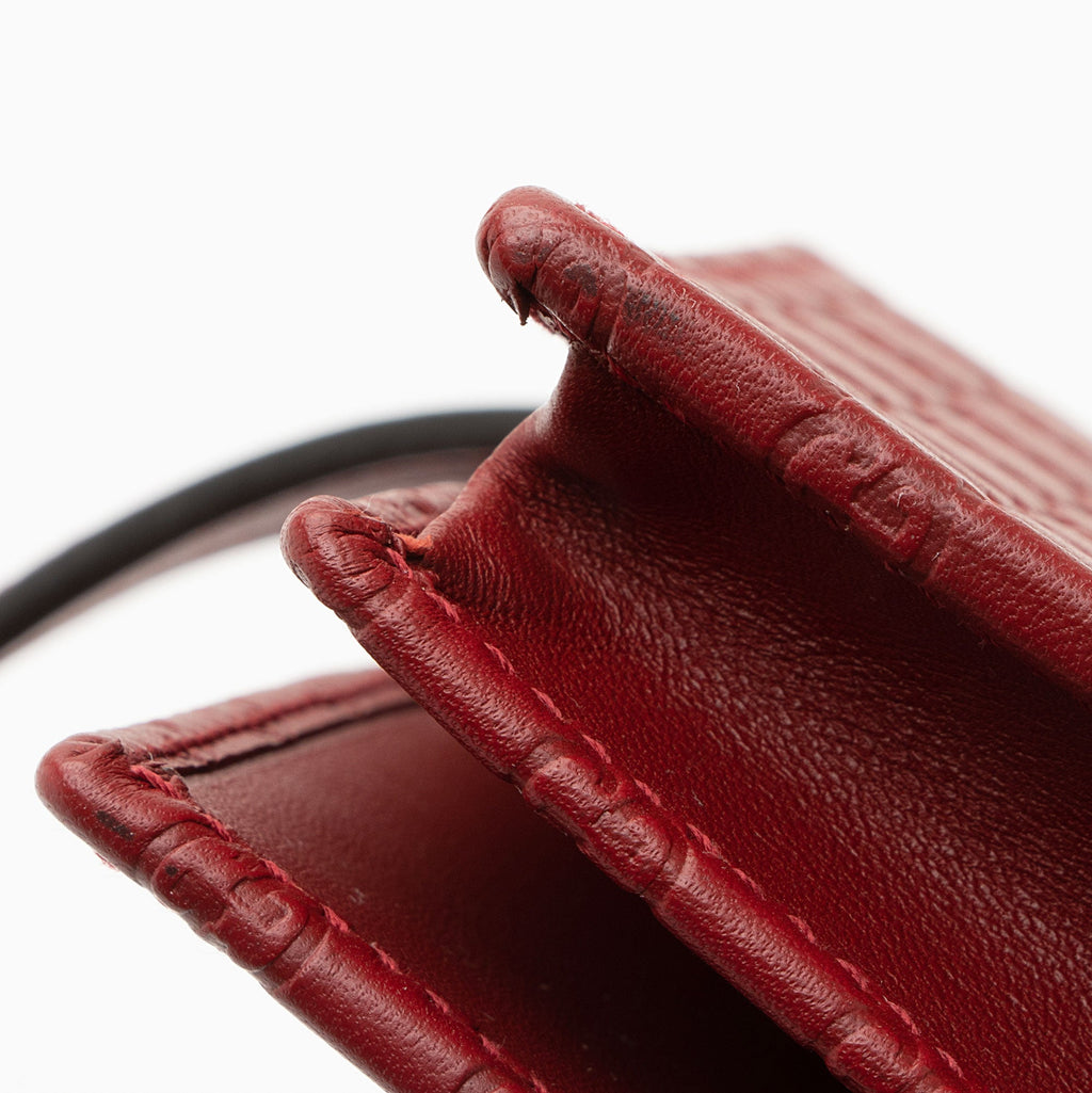Gucci Microguccissima Leather Wallet Crossbody Bag (SHF-PRTFwh)