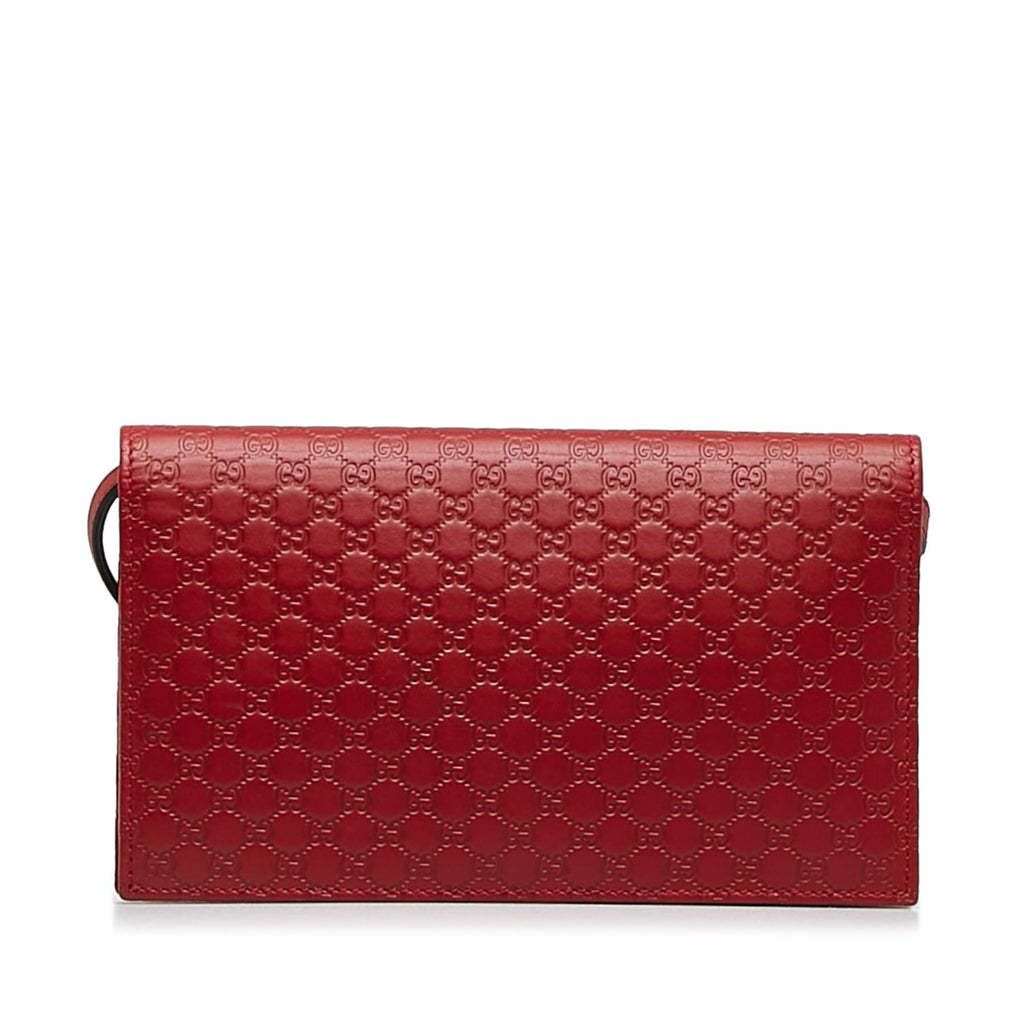 Gucci Microguccissima Long Wallet on Strap (SHG-z0yBHj)