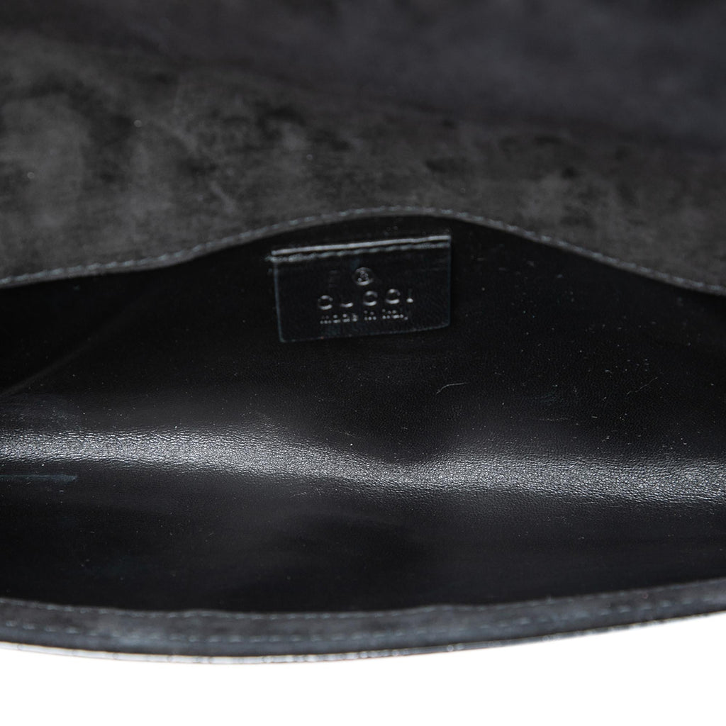 Gucci Microguccissima Patent Broadway Clutch