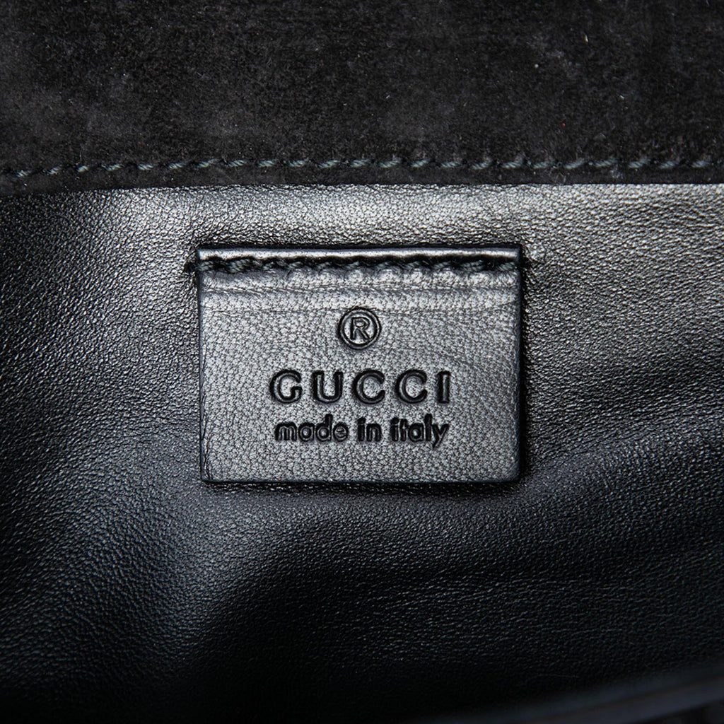 Gucci Microguccissima Patent Broadway Clutch