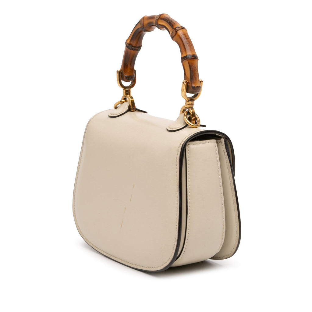 Gucci Mini Calfskin 1947 Bamboo Top Handle Bag