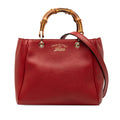 Gucci Mini Calfskin Bamboo Shopper Satchel