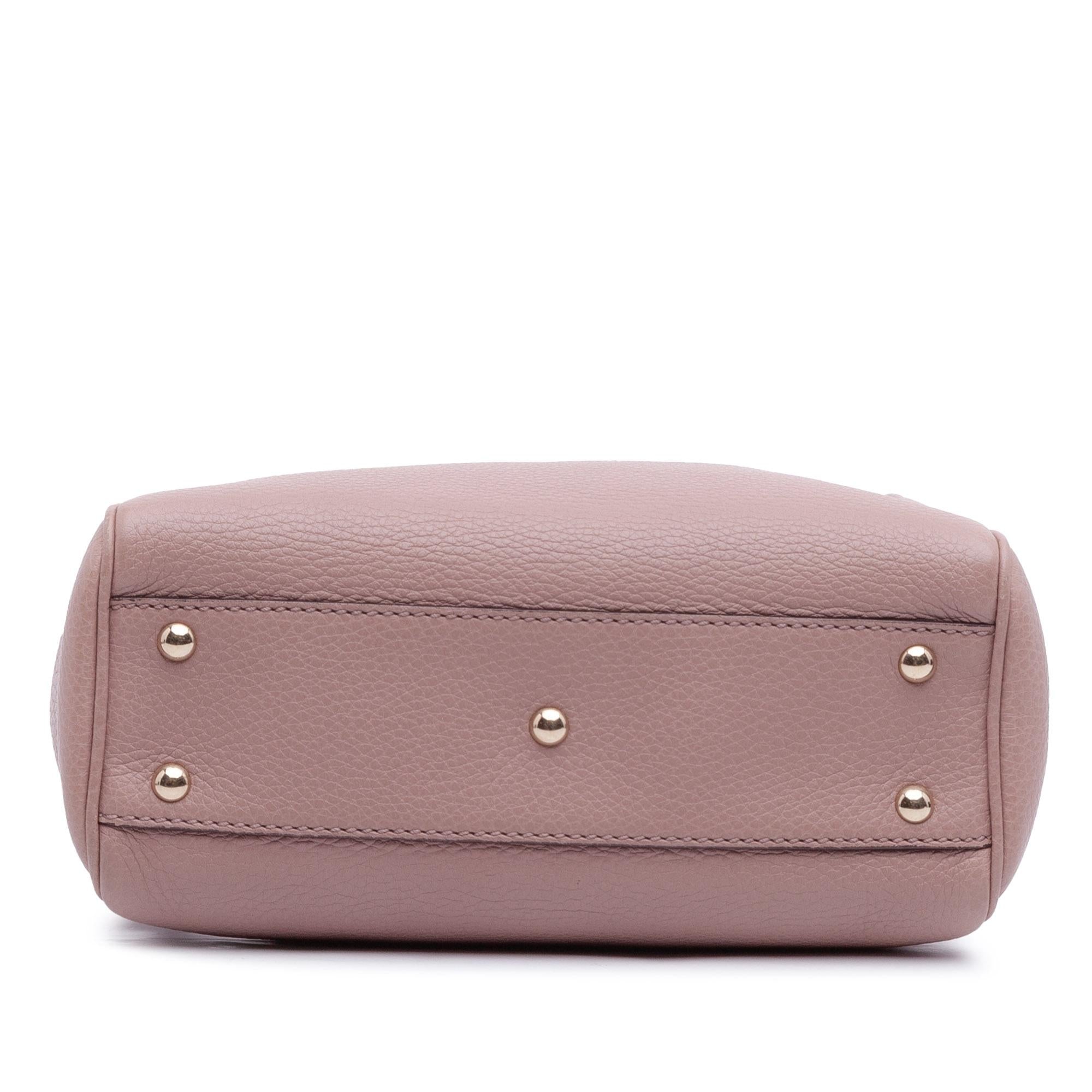 Gucci Mini Calfskin Bamboo Shopper Satchel