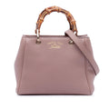 Gucci Mini Calfskin Bamboo Shopper Satchel