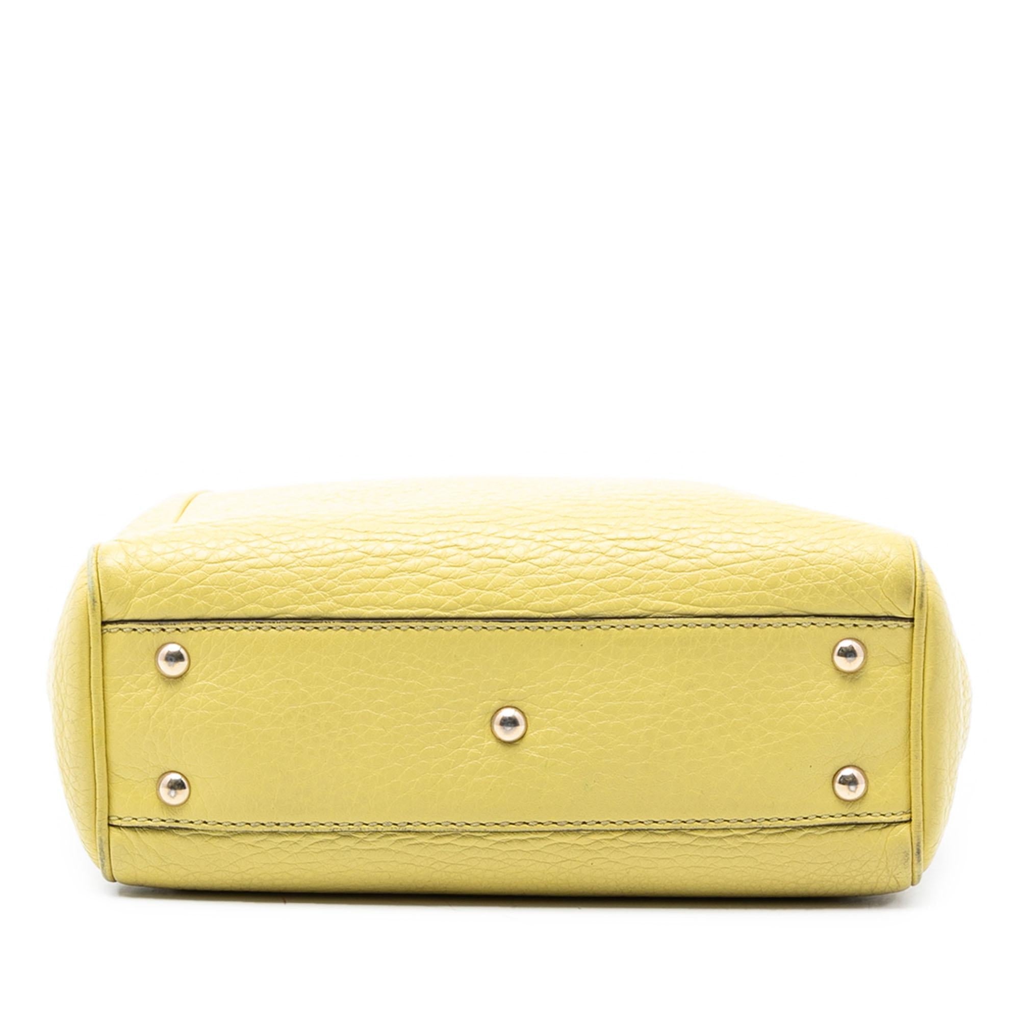 Gucci Mini Calfskin Bamboo Shopper Satchel