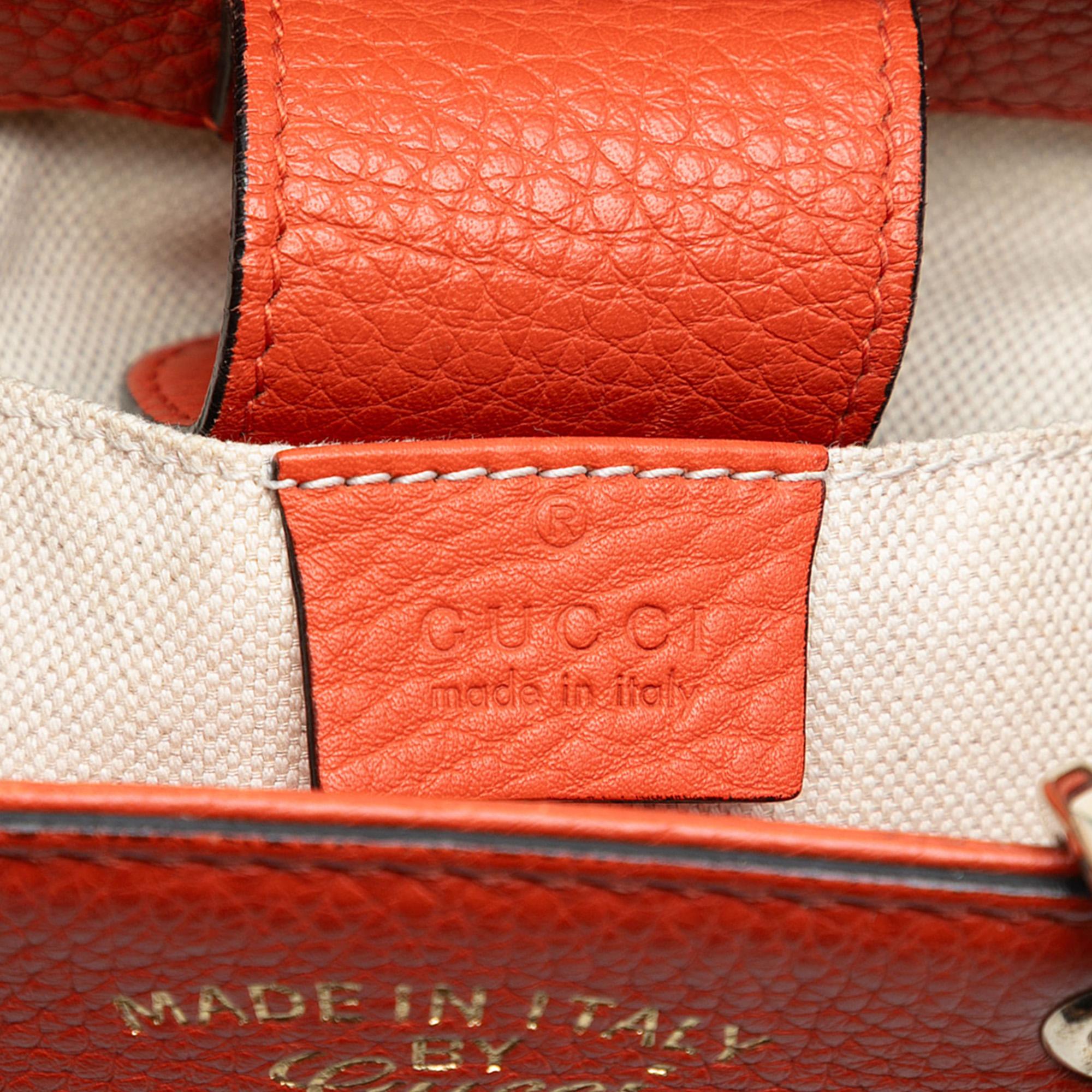 Gucci Mini Calfskin Bamboo Shopper Satchel