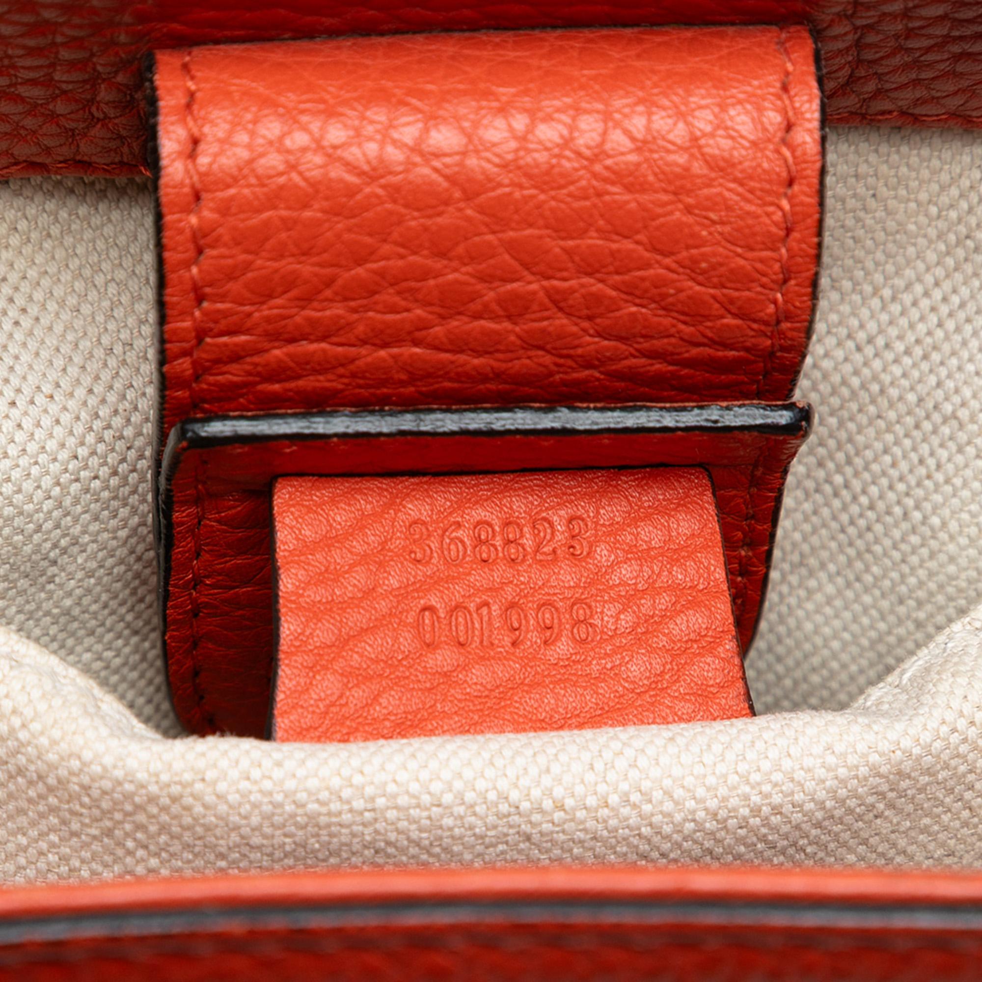 Gucci Mini Calfskin Bamboo Shopper Satchel
