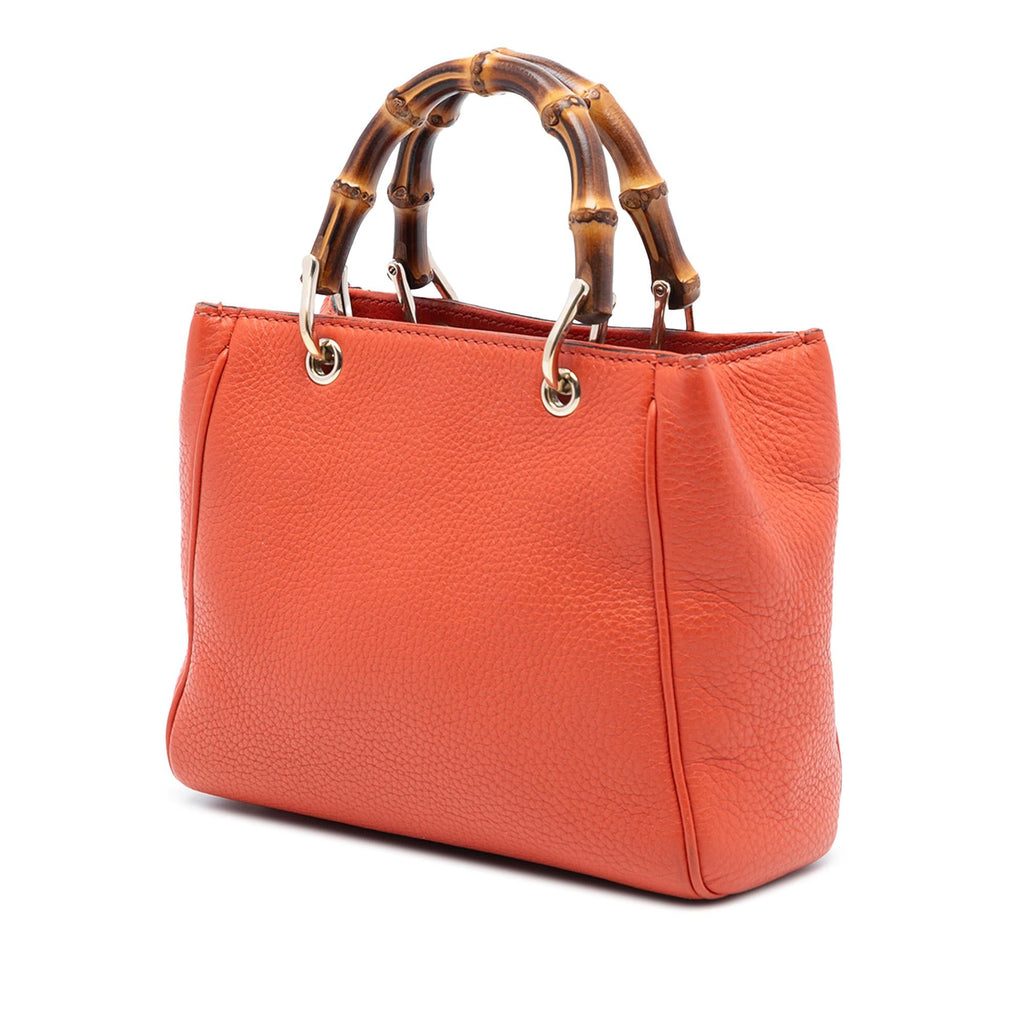 Gucci Mini Calfskin Bamboo Shopper Satchel