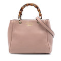 Gucci Mini Calfskin Bamboo Shopper Satchel