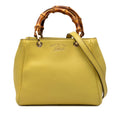 Gucci Mini Calfskin Bamboo Shopper Satchel