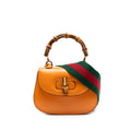 Gucci Mini Calfskin Web 1947 Bamboo Top Handle Bag
