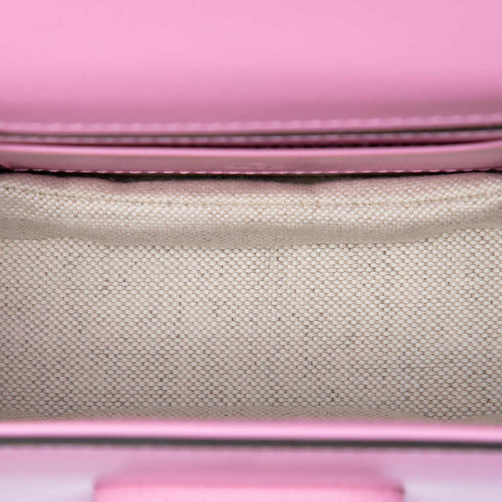 Gucci Mini Calfskin Web 1947 Bamboo Top Handle Bag