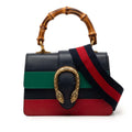Gucci Mini Calfskin Web Bamboo Dionysus Satchel