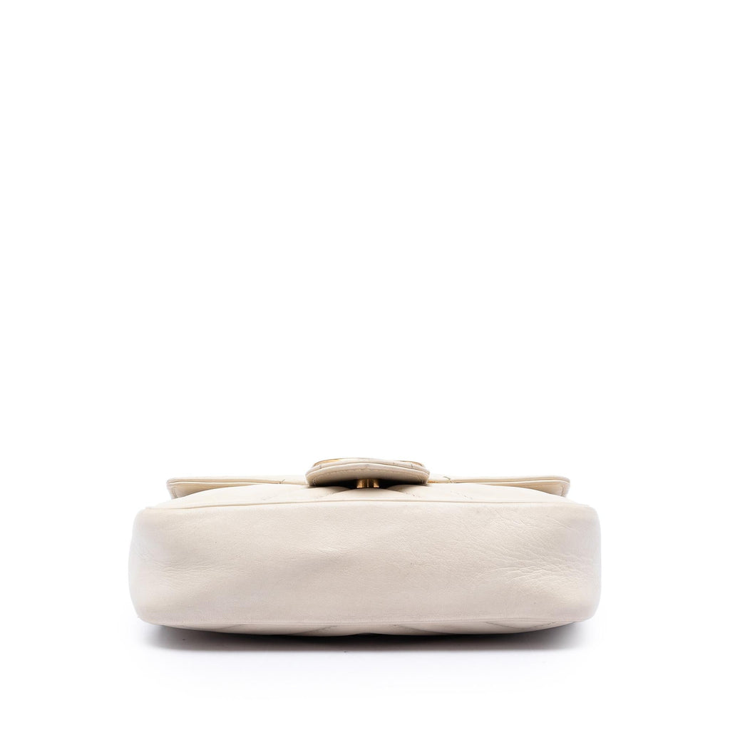 Gucci Mini GG Marmont Matelasse Calfskin Flap Crossbody