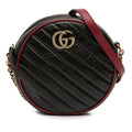 Gucci Mini GG Marmont Matelasse Leather Torchon Round Crossbody