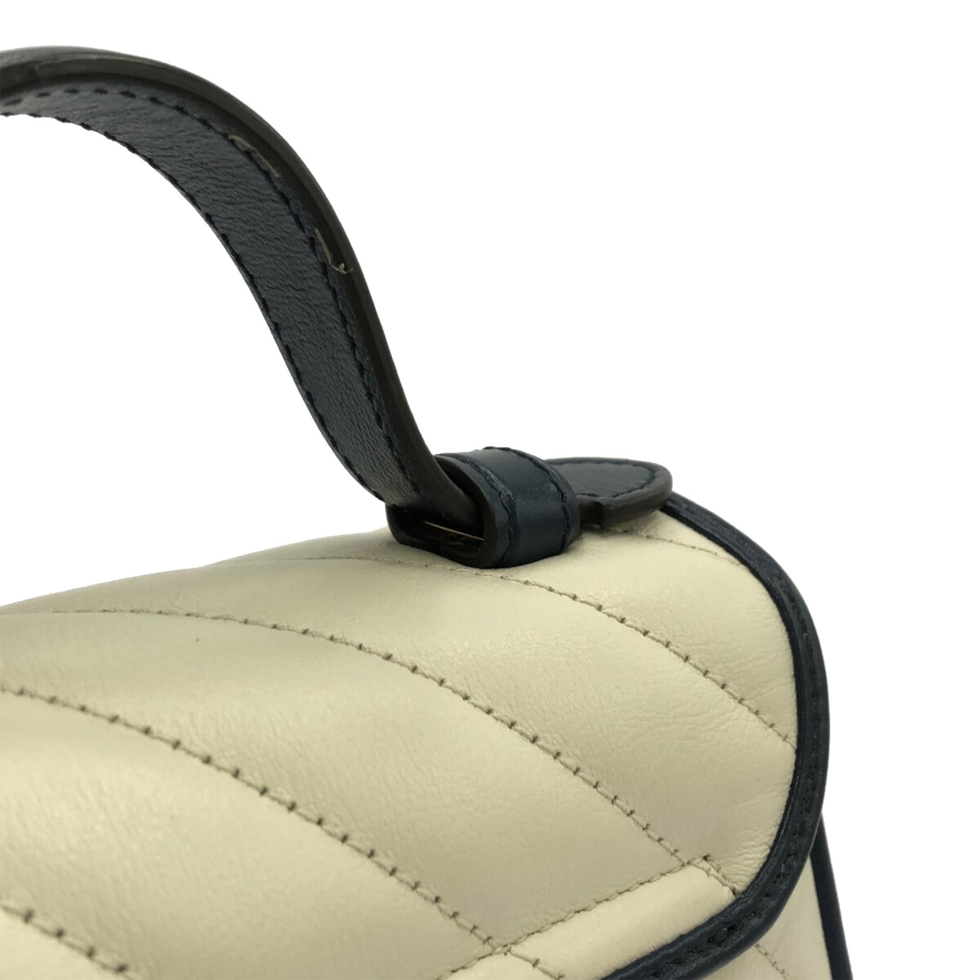 Gucci Mini GG Marmont Top Handle Bag (SHG-iCLrcQ)