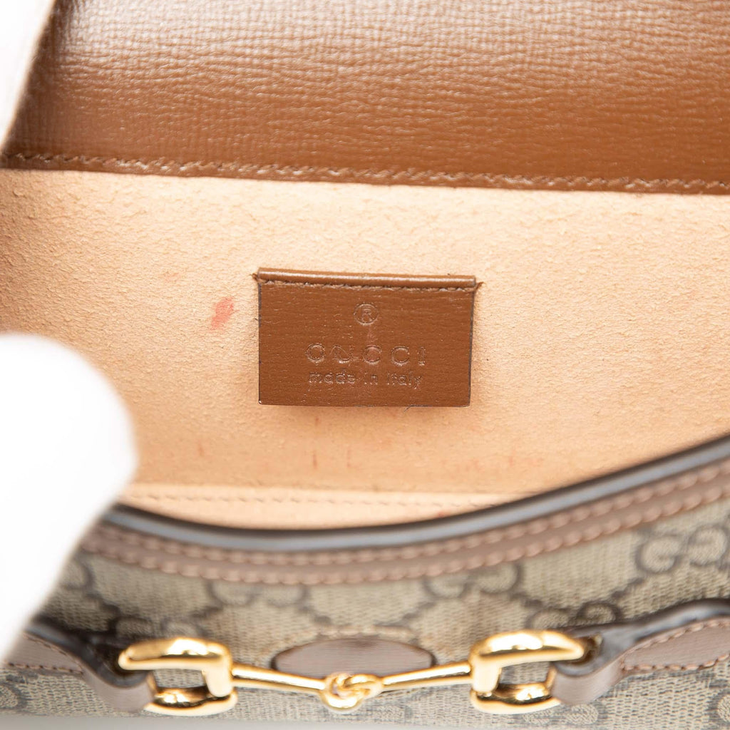 Gucci Mini GG Supreme Horsebit 1955 Crossbody