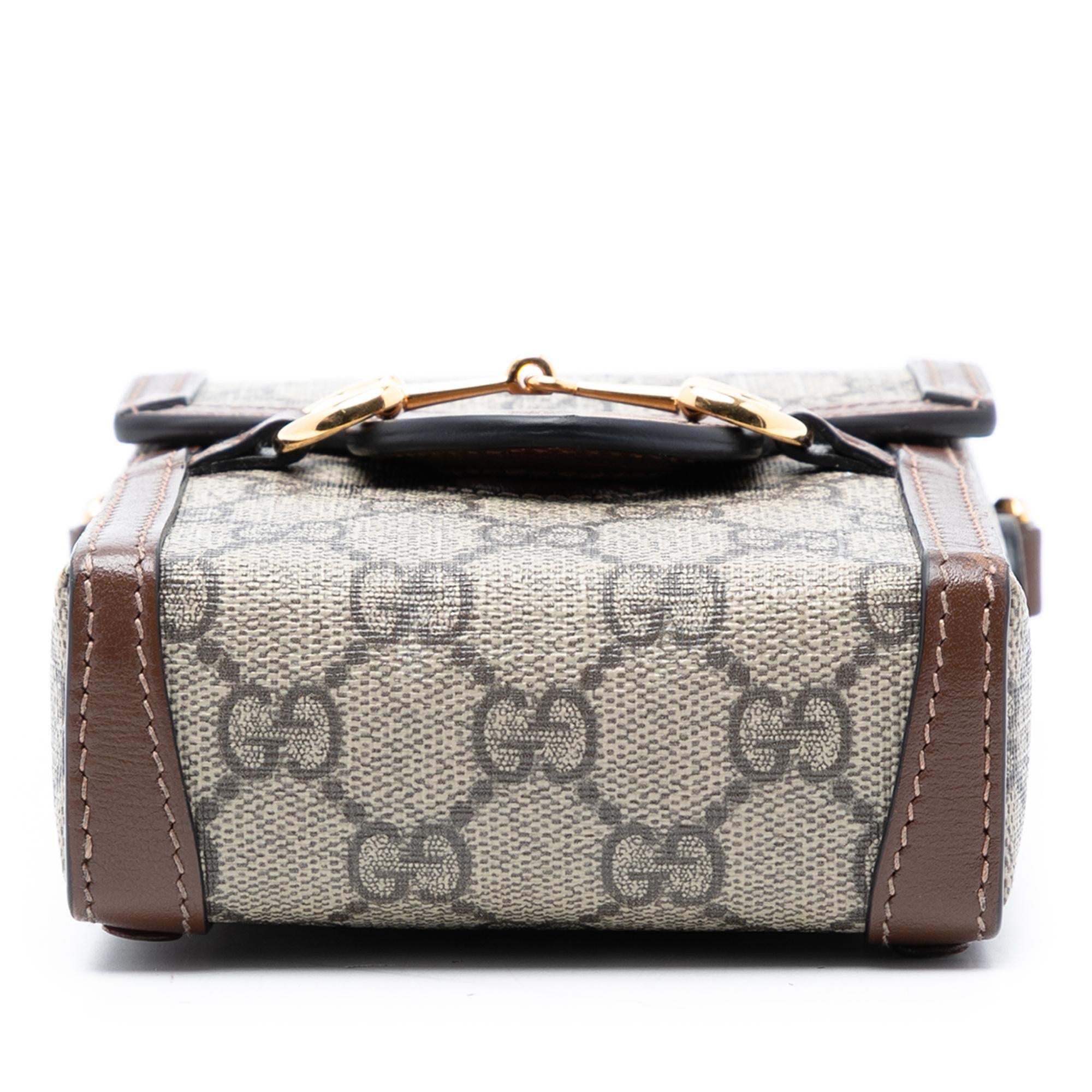 Gucci Mini GG Supreme Horsebit 1955 Crossbody