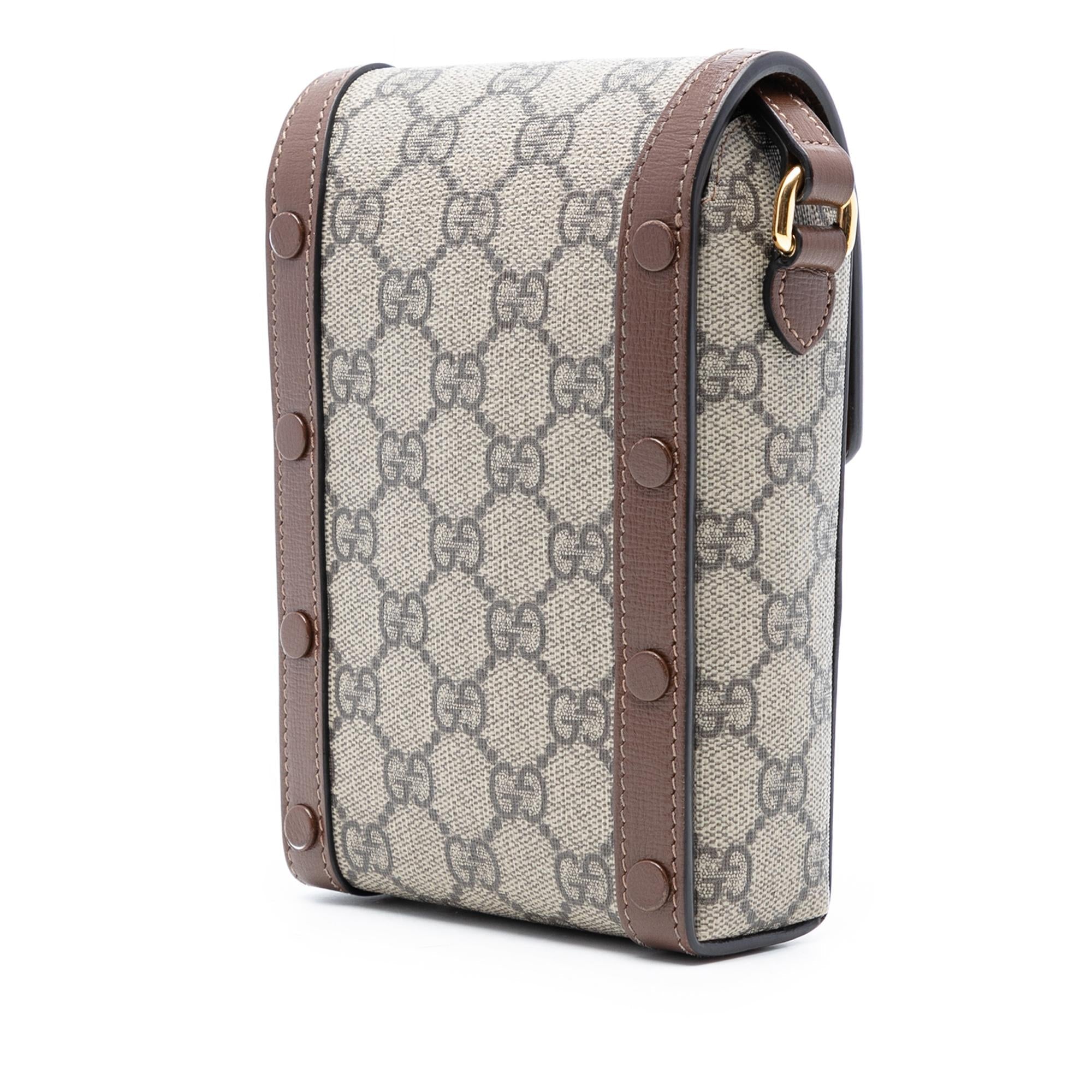 Gucci Mini GG Supreme Horsebit 1955 Crossbody