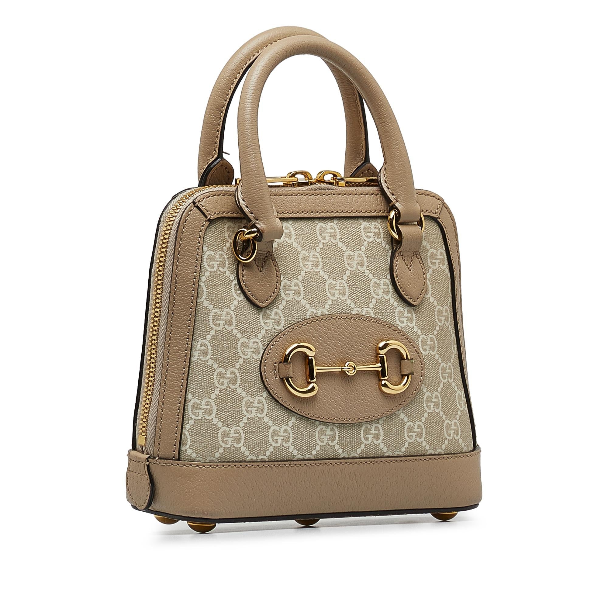 Gucci Mini GG Supreme Horsebit 1955 Satchel (SHG-zUVIp0)