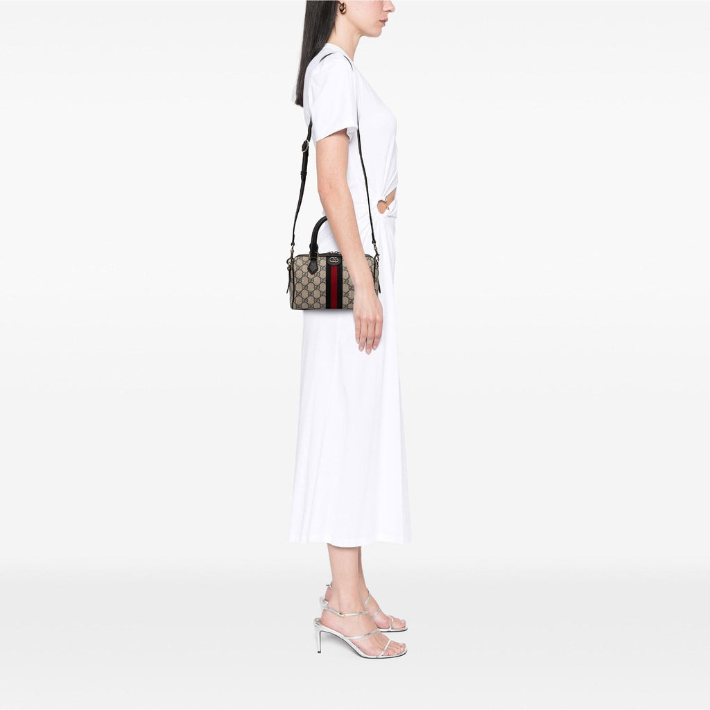 Gucci Mini GG Supreme Ophidia Web Satchel