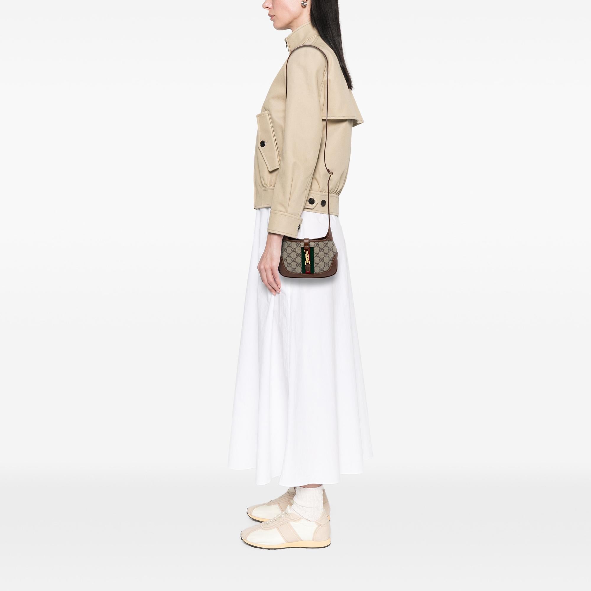 Gucci Mini GG Supreme Web Jackie 1961 Crossbody