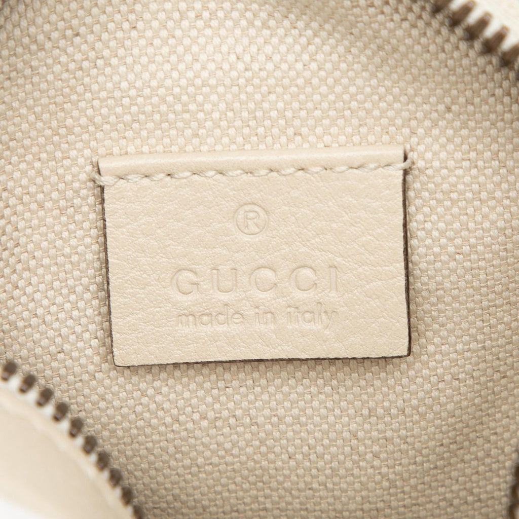Gucci Mini Grained Calfskin Logo Crossbody