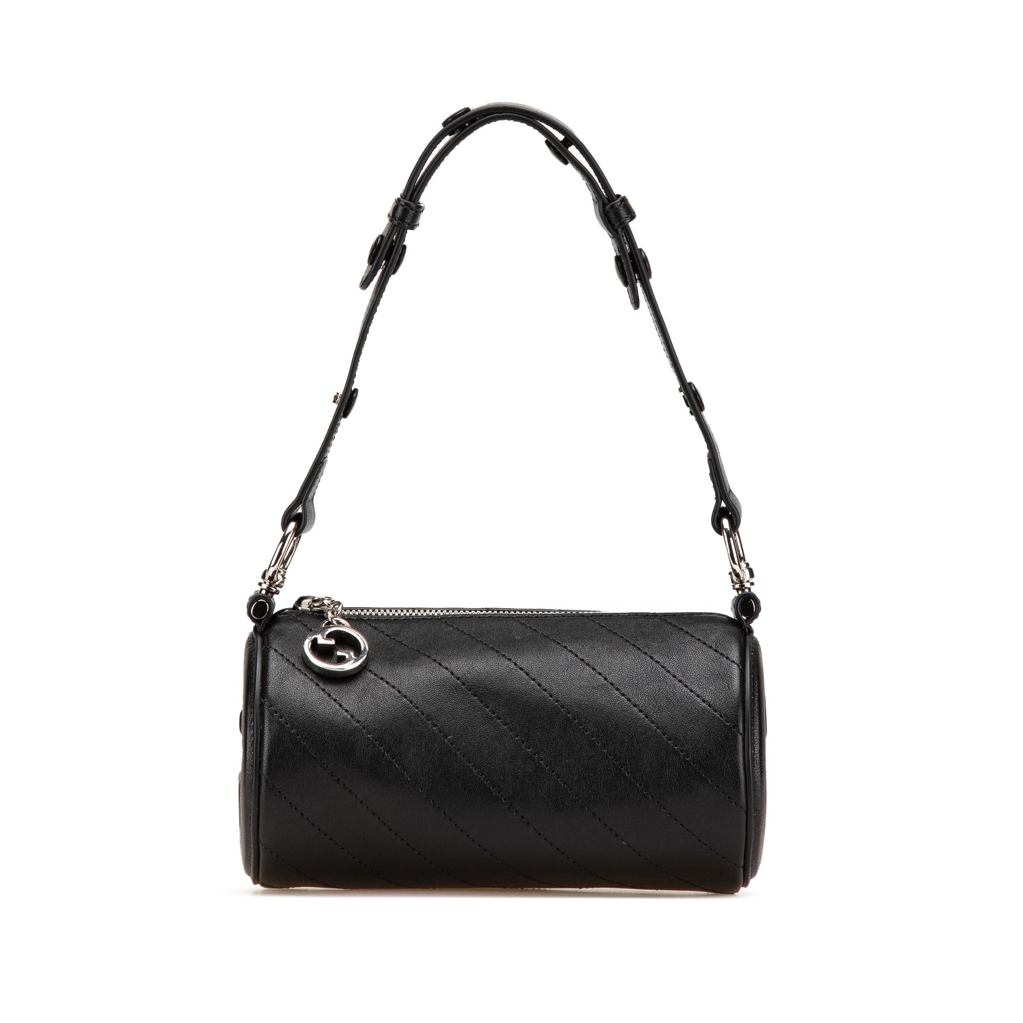 Gucci Mini Leather Blondie Barrel Shoulder Bag