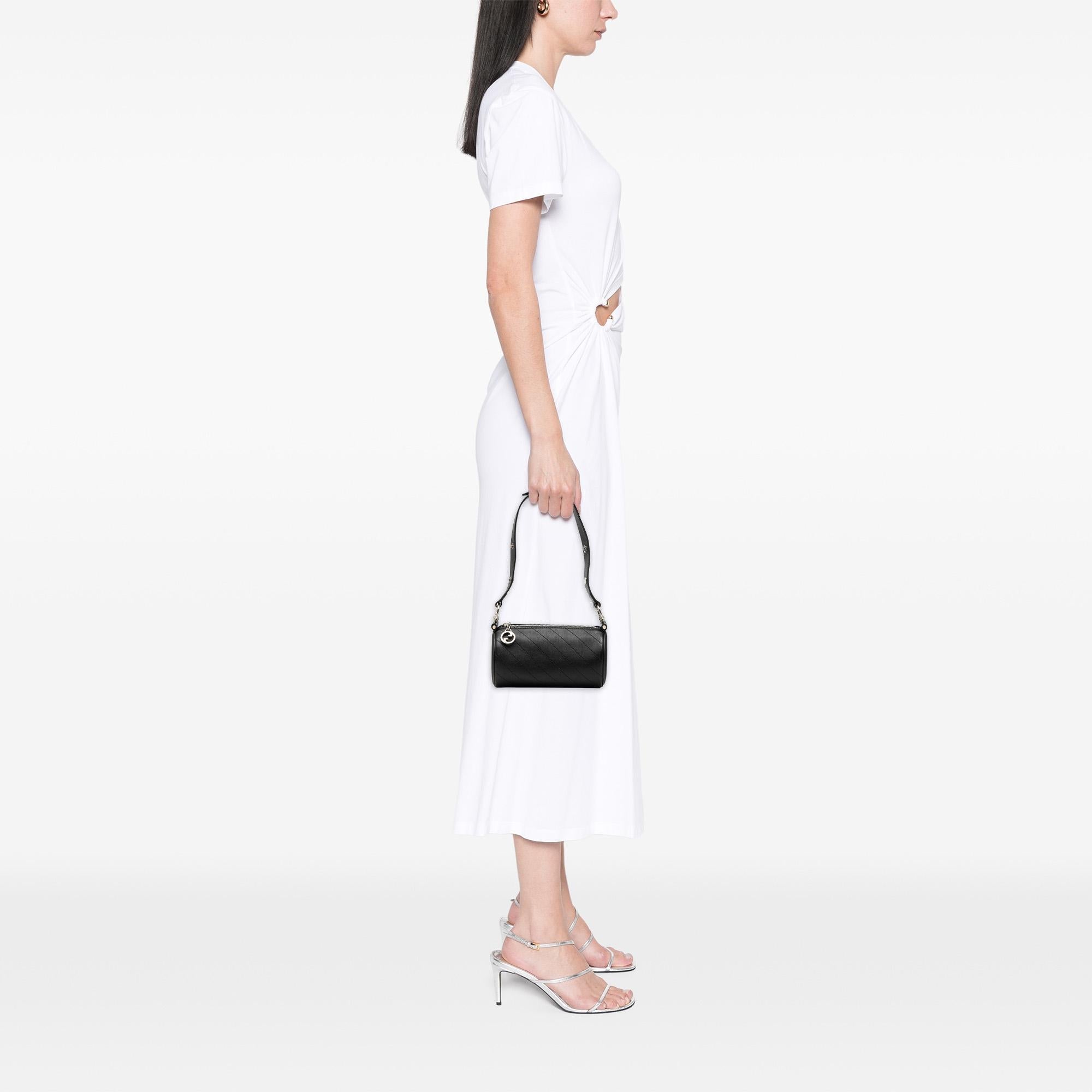 Gucci Mini Leather Blondie Barrel Shoulder Bag
