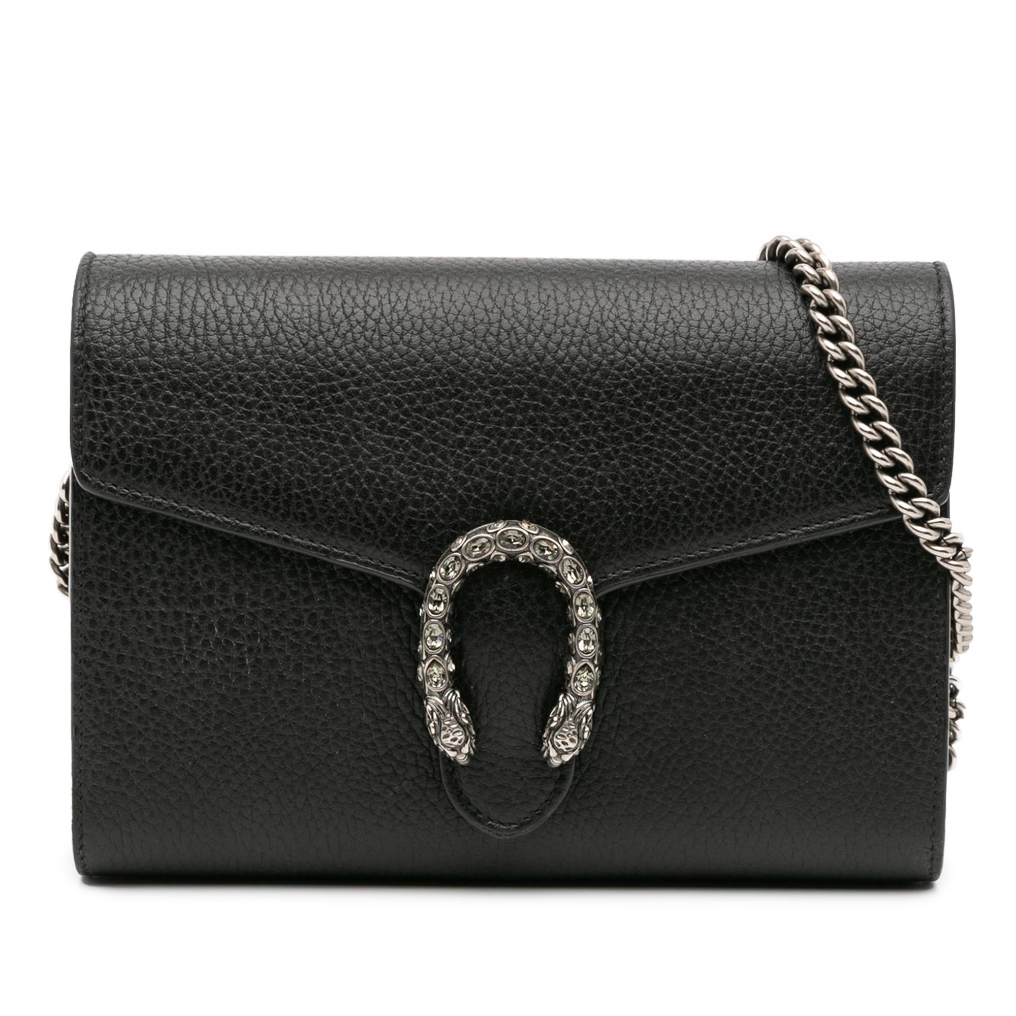 Gucci Mini Leather Dionysus Wallet on Chain