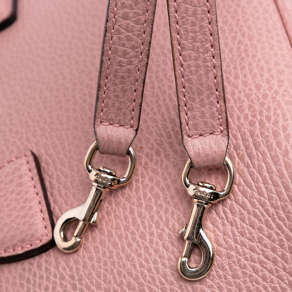 Gucci Mini Leather GG Charm Dome Satchel