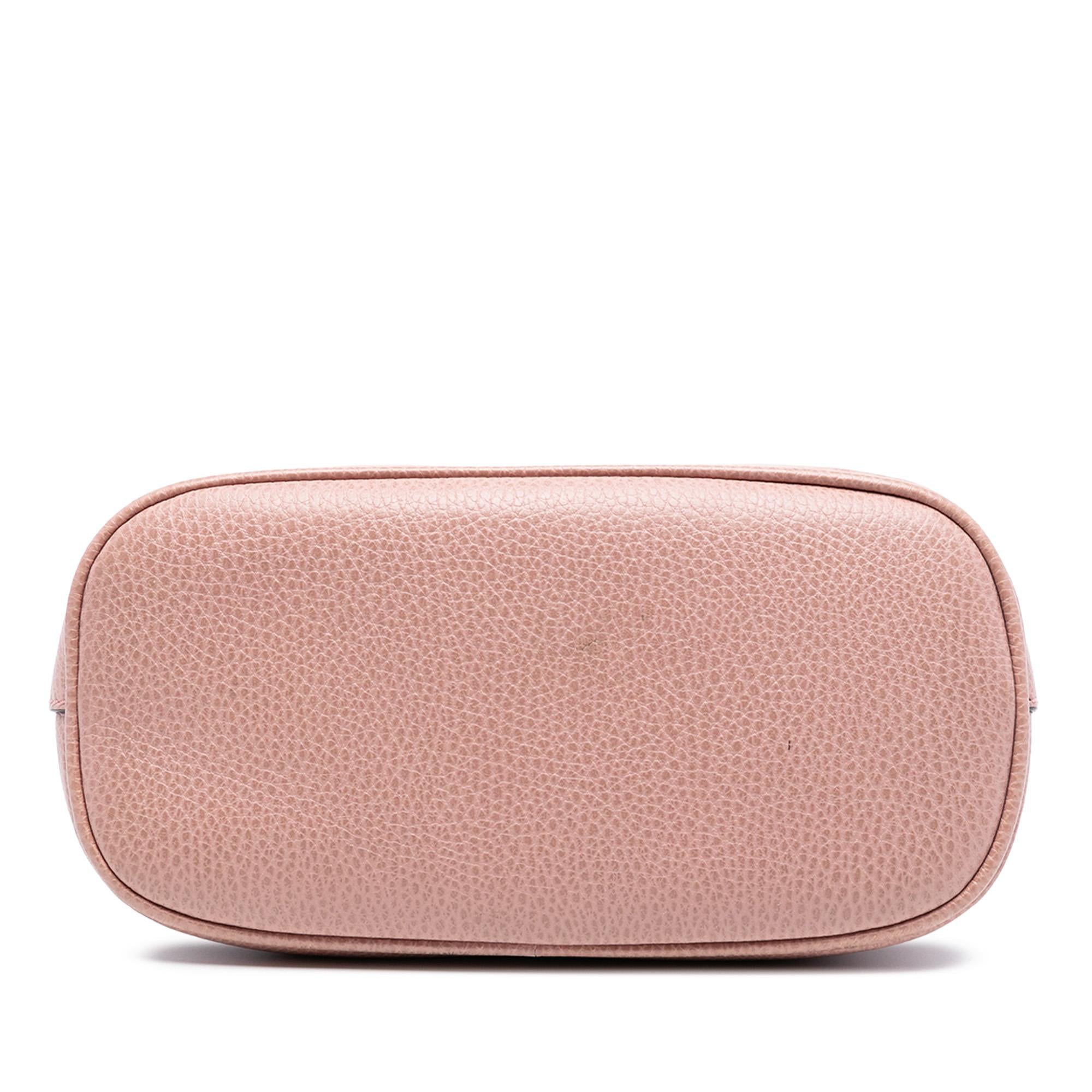 Gucci Mini Leather GG Charm Dome Satchel