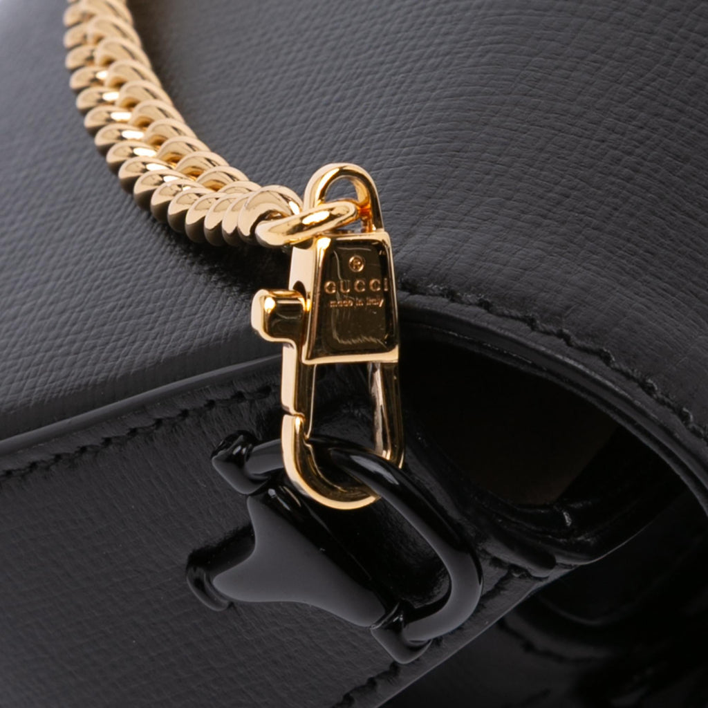 Gucci Mini Leather Horsebit 1955 Web Satchel