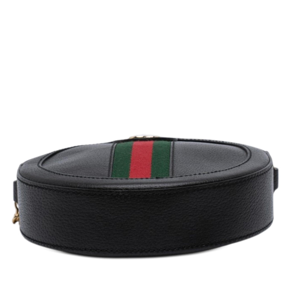 Gucci Mini Leather Ophidia Round Crossbody