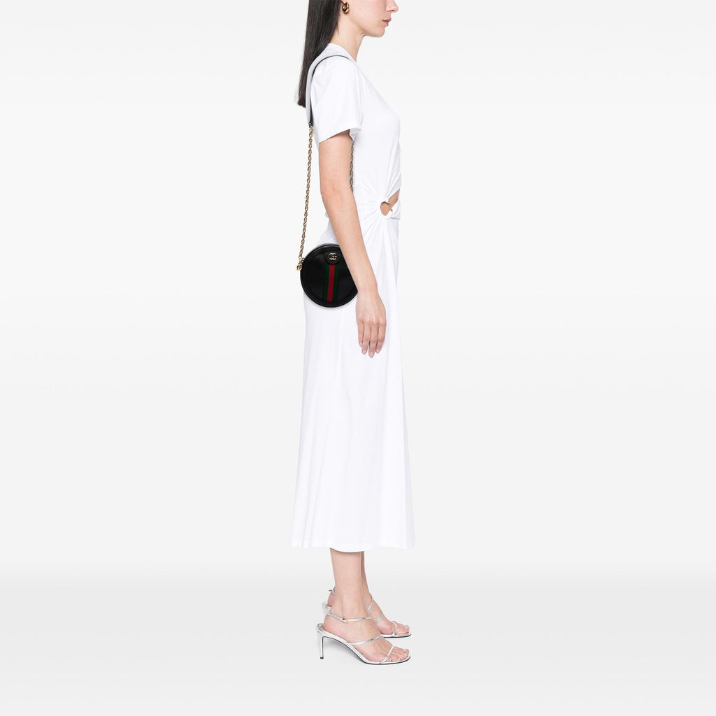 Gucci Mini Leather Ophidia Round Crossbody