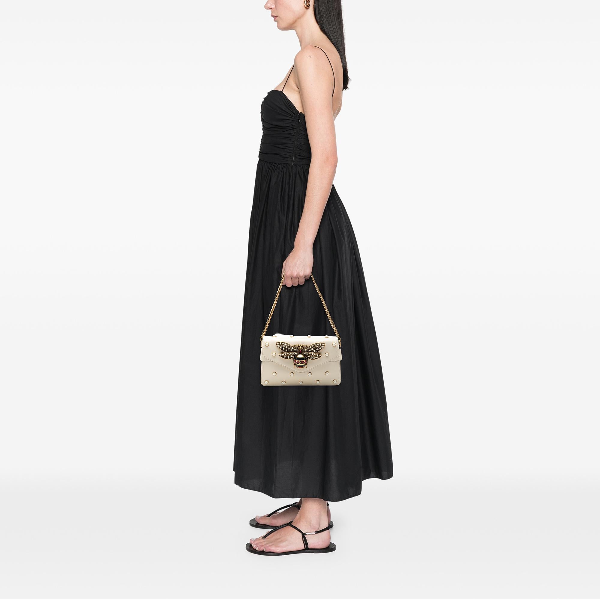 Gucci Mini Leather Queen Margaret Broadway Satchel
