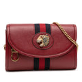Gucci Mini Leather Rajah Web Chain Crossbody