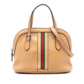 Gucci Mini Leather Web Dome Satchel
