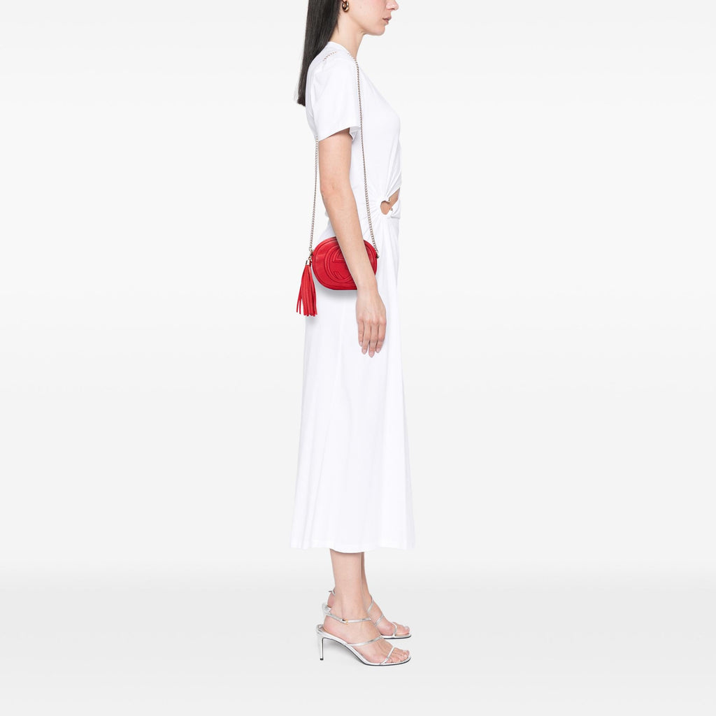 Gucci Mini Pebbled Calfskin Soho Chain Crossbody