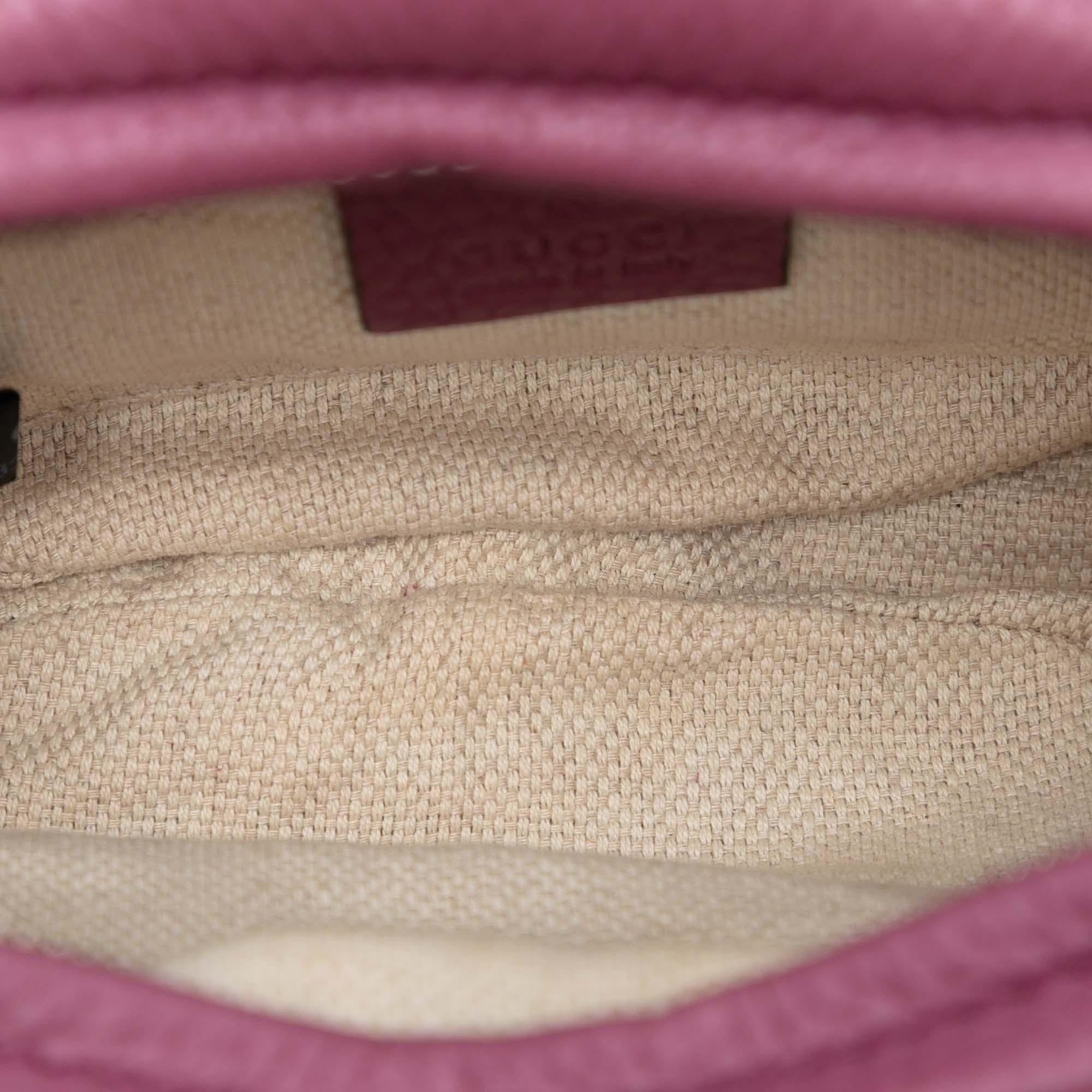 Gucci Mini Pebbled Calfskin Soho Chain Crossbody