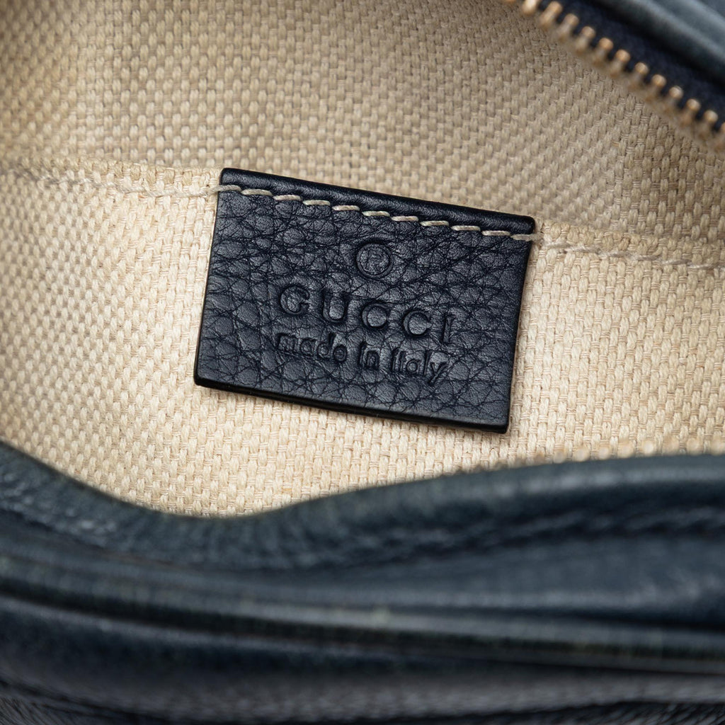 Gucci Mini Pebbled Calfskin Soho Chain Crossbody