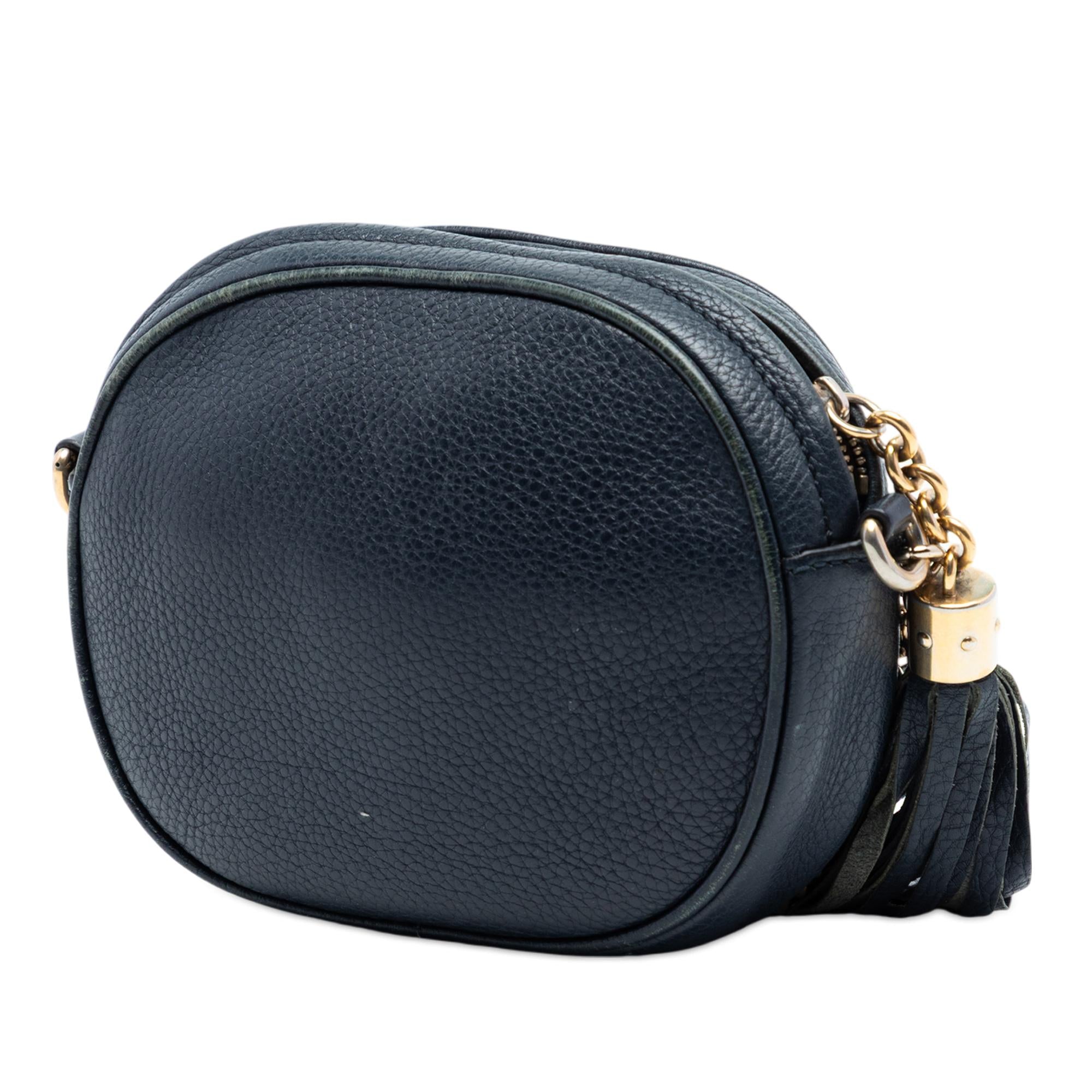 Gucci Mini Pebbled Calfskin Soho Chain Crossbody