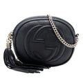 Gucci Mini Pebbled Calfskin Soho Chain Crossbody