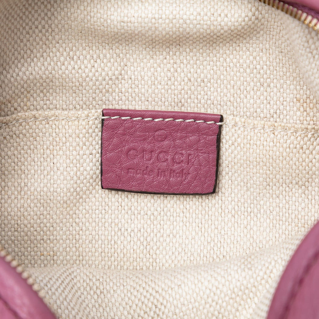 Gucci Mini Pebbled Calfskin Soho Chain Crossbody