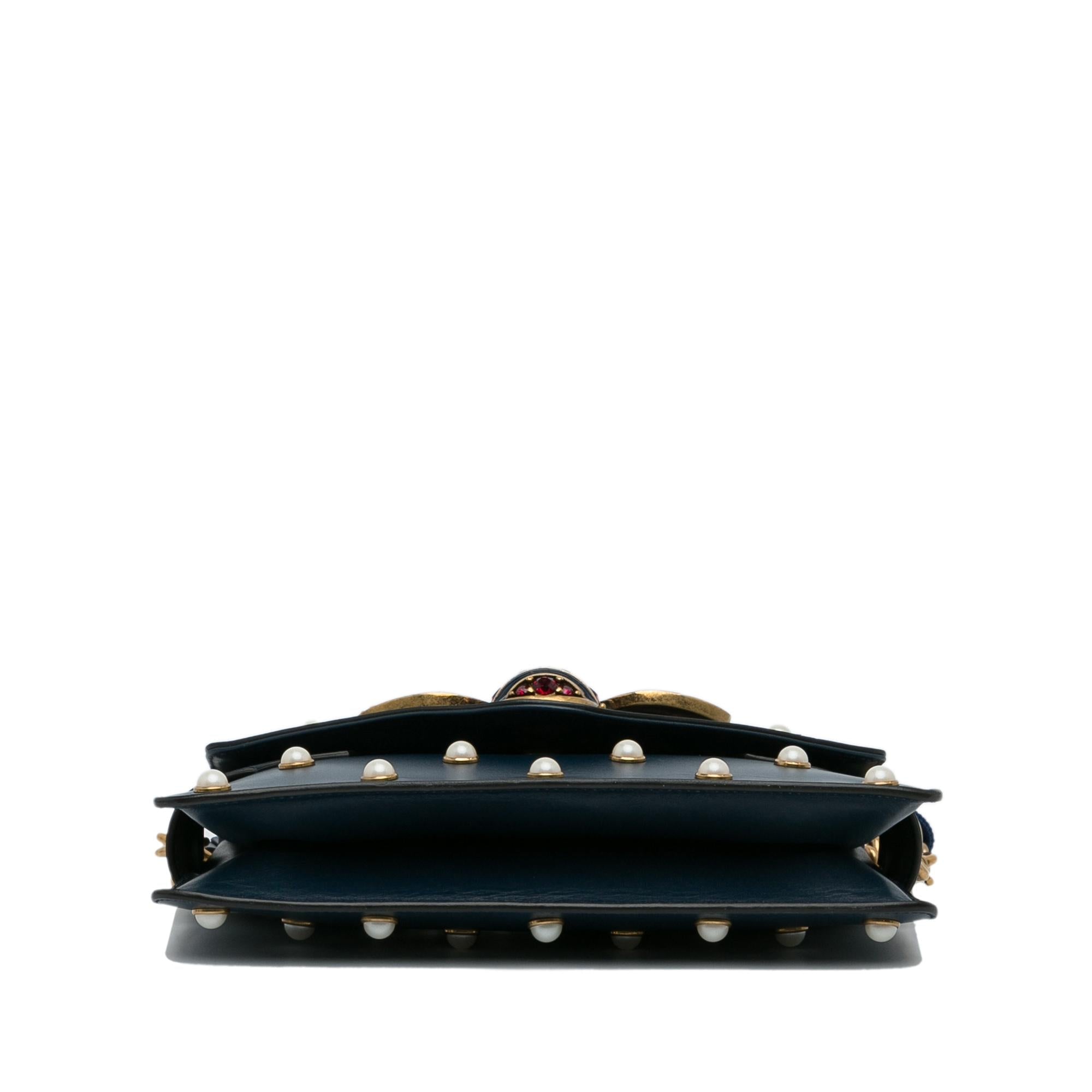 Gucci Mini Queen Margaret Broadway Leather Satchel (SHG-XxMDq6)