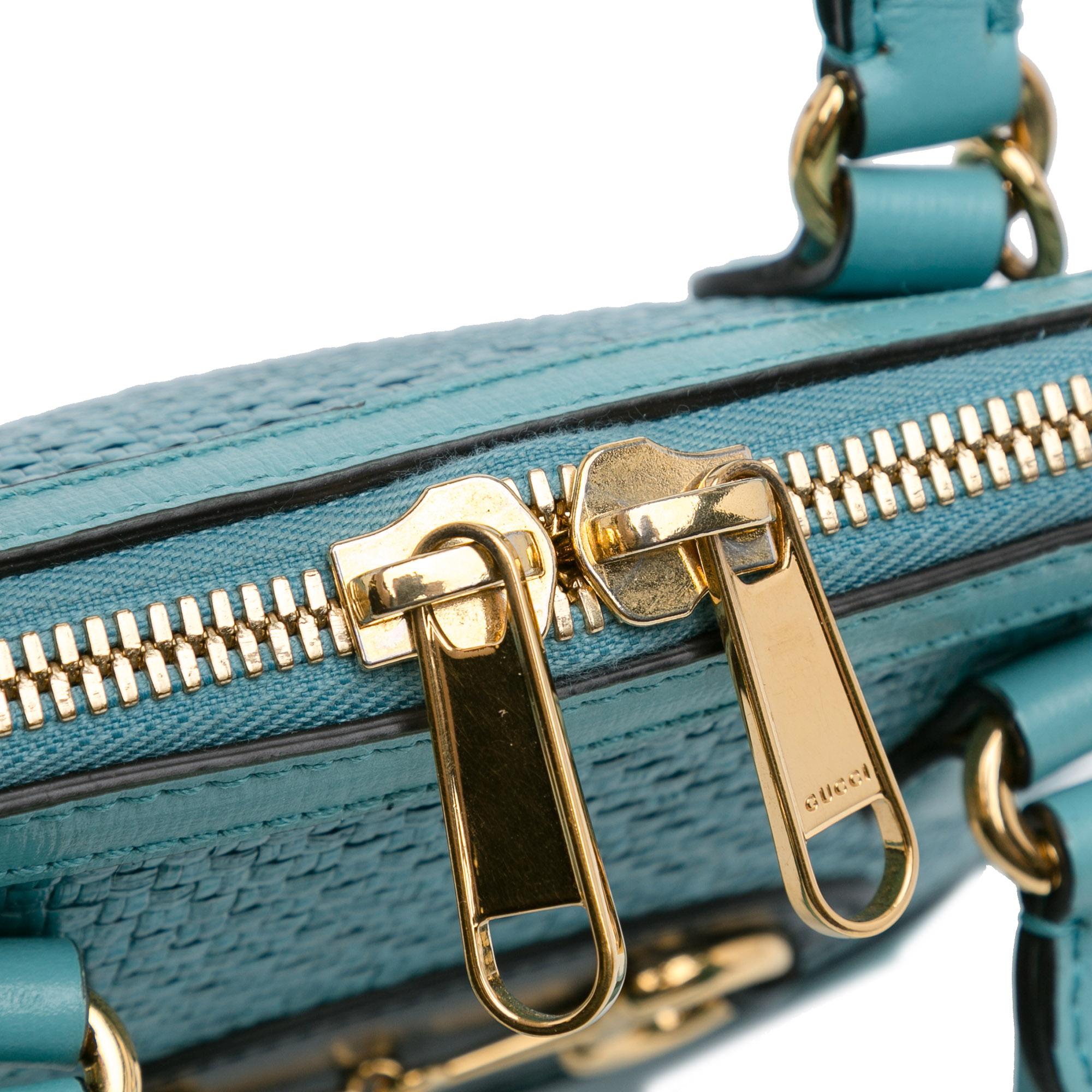 Gucci Mini Raffia Horsebit 1955 Top Handle Bag (SHG-TqNTHU)