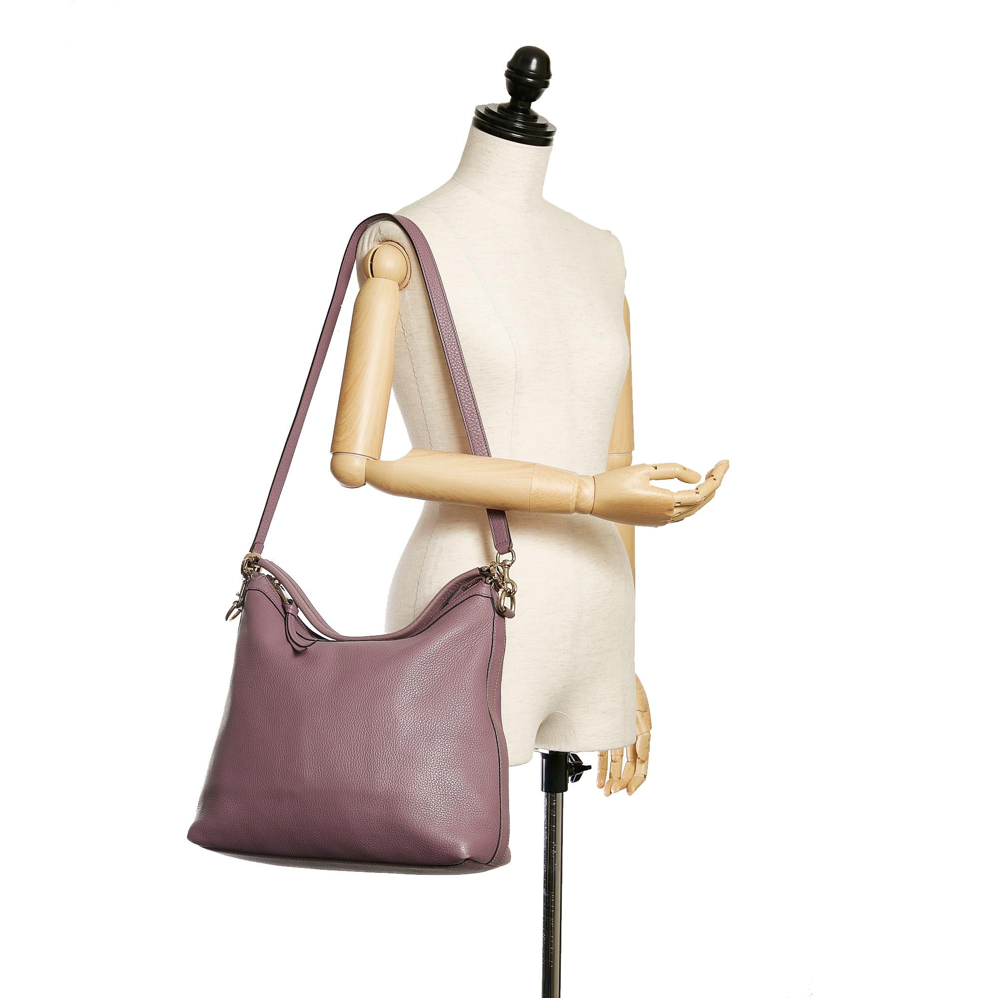 Gucci Miss GG Leather Satchel (SHG-34320)