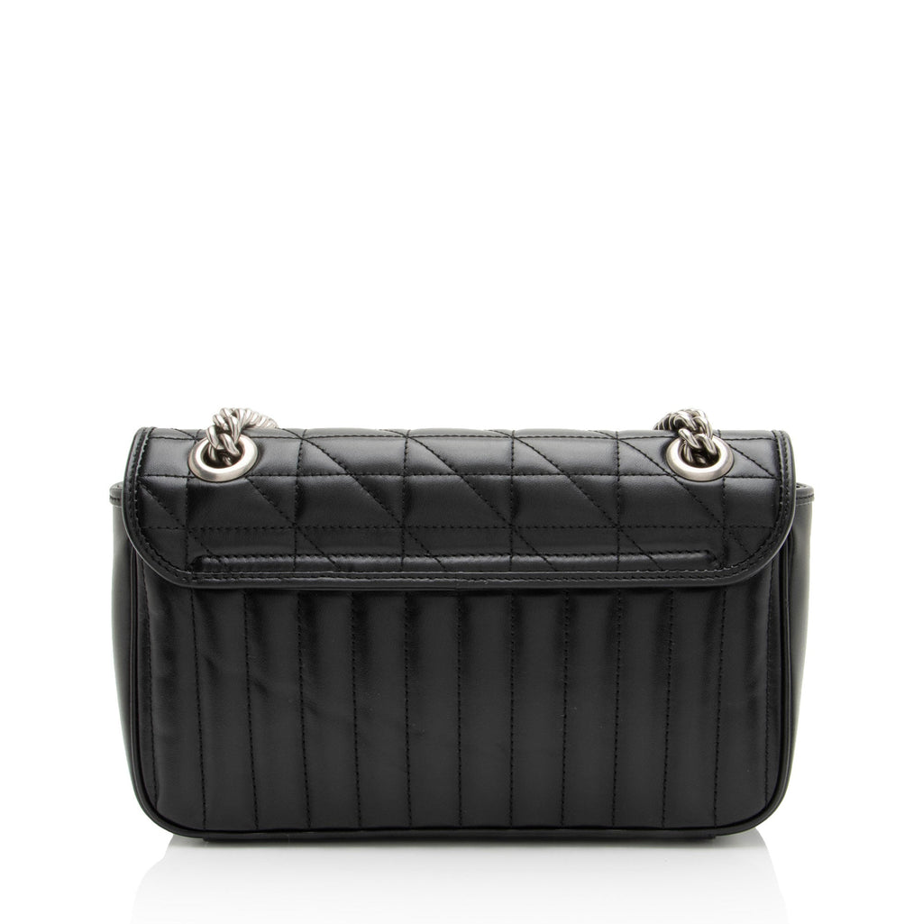 Gucci Mixed Matelasse Leather GG Marmont Aria Medium Flap Bag