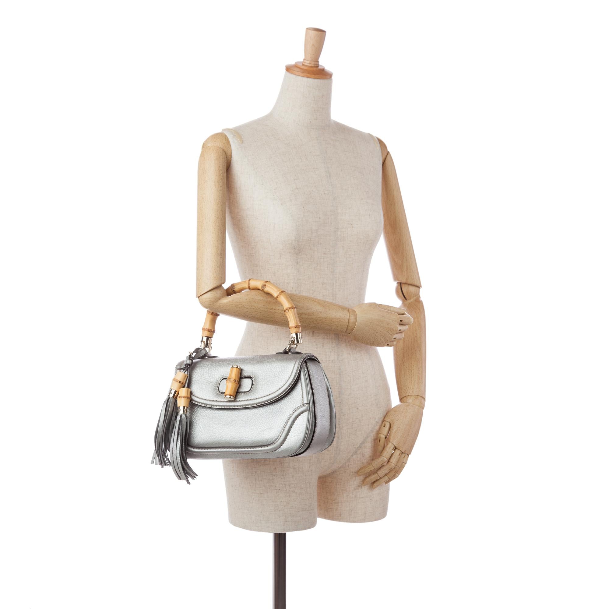 Gucci New Bamboo Leather Handbag (SHG-35959)