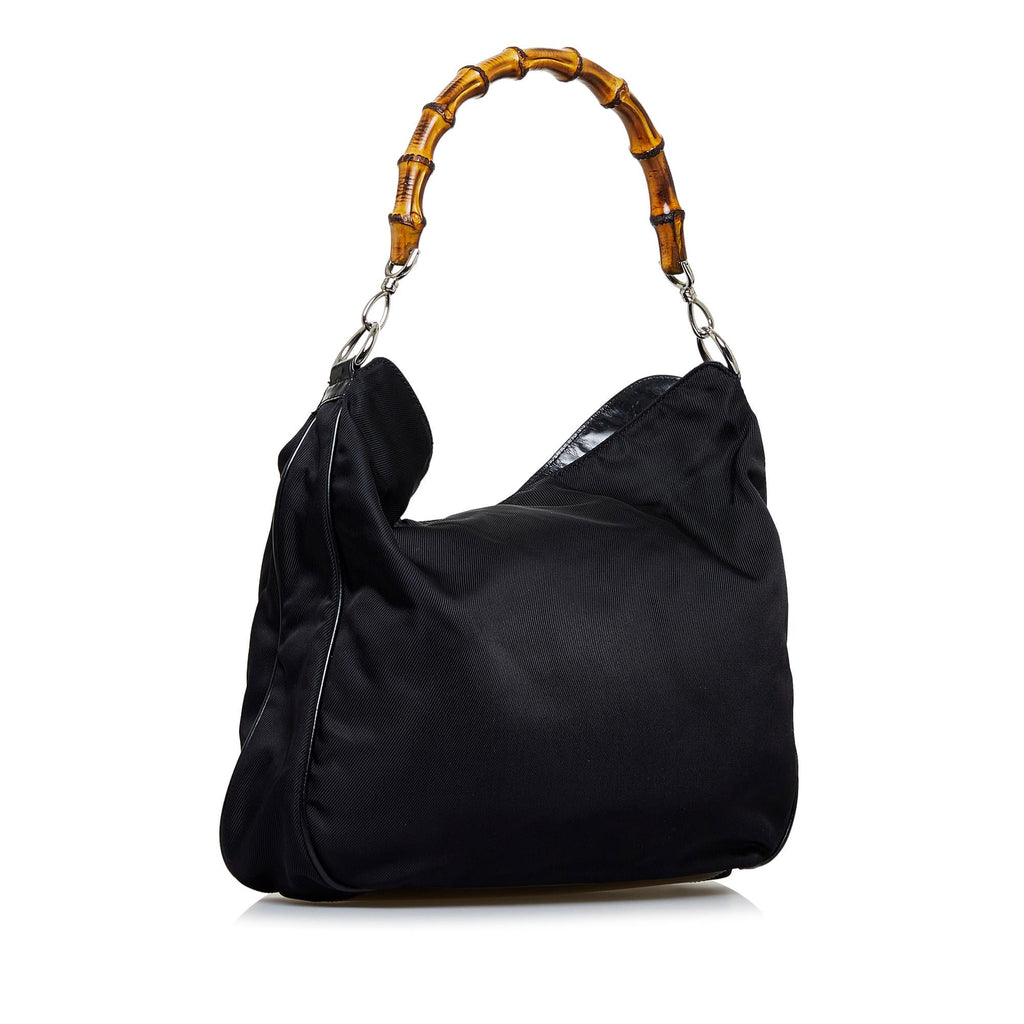 Gucci Nylon Bamboo Satchel (SHG-gDltSy)